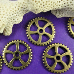 Charms - Engrenage Doré Antique 18 mm (1 pce)