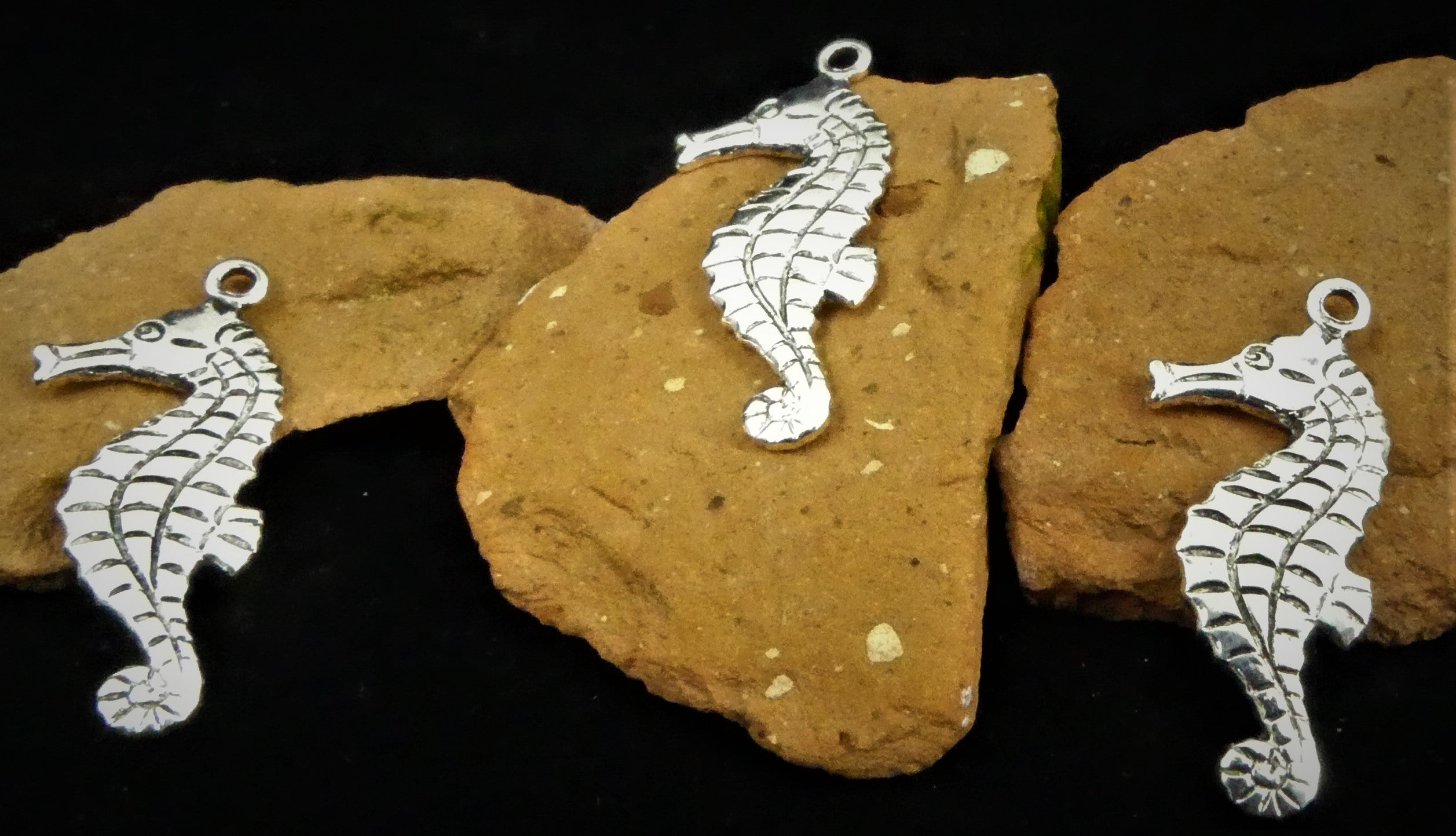 Charms - Hippocampe plaqué argent (1 pce) 