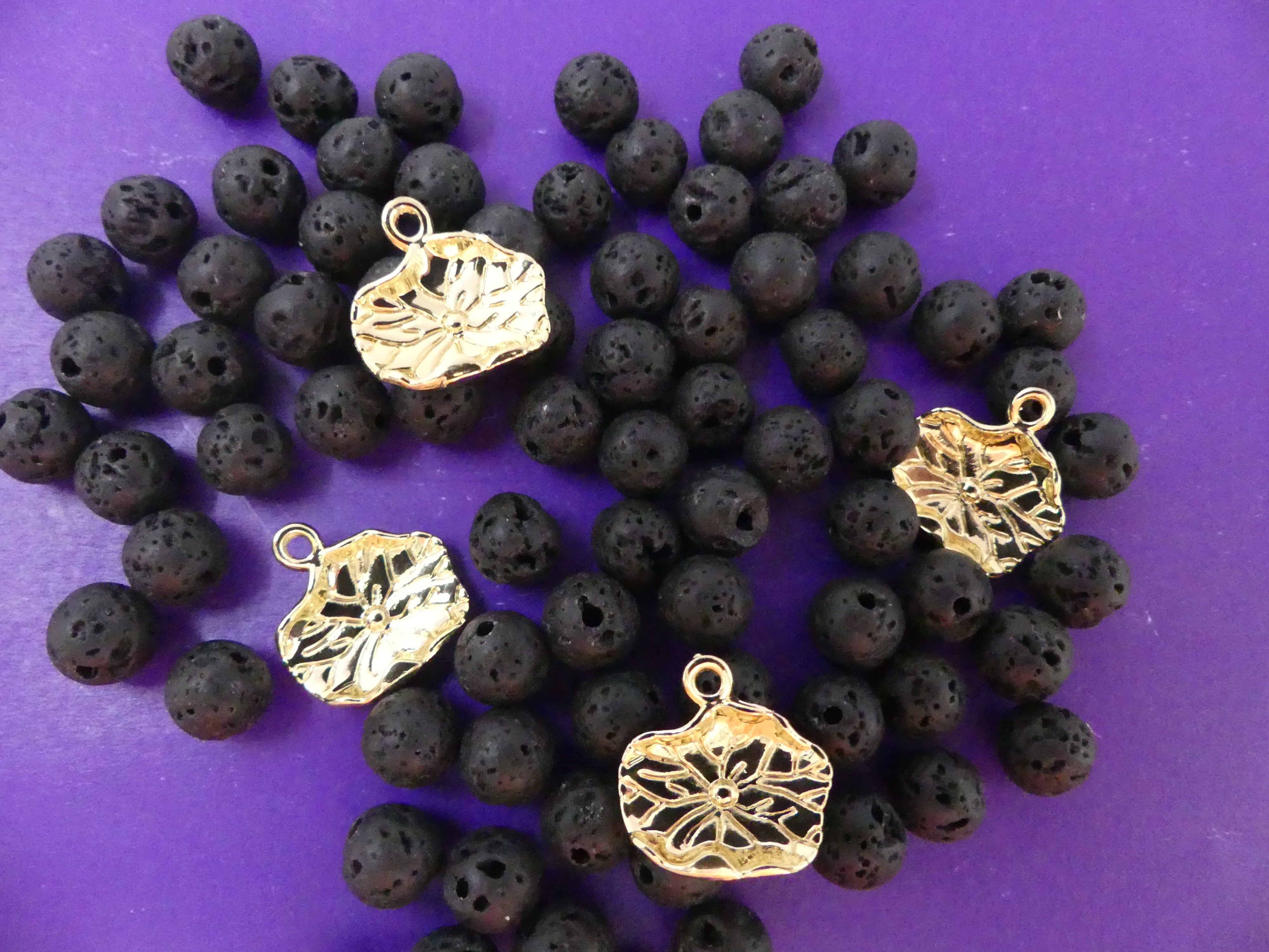 Charms - Feuille de lotus  (1 pce)