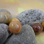 Ronde 12 - Agate folle naturelle (5 pces)