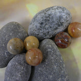 Ronde 12 - Agate folle naturelle (5 pces)