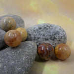 Ronde 12 - Agate folle naturelle (5 pces)