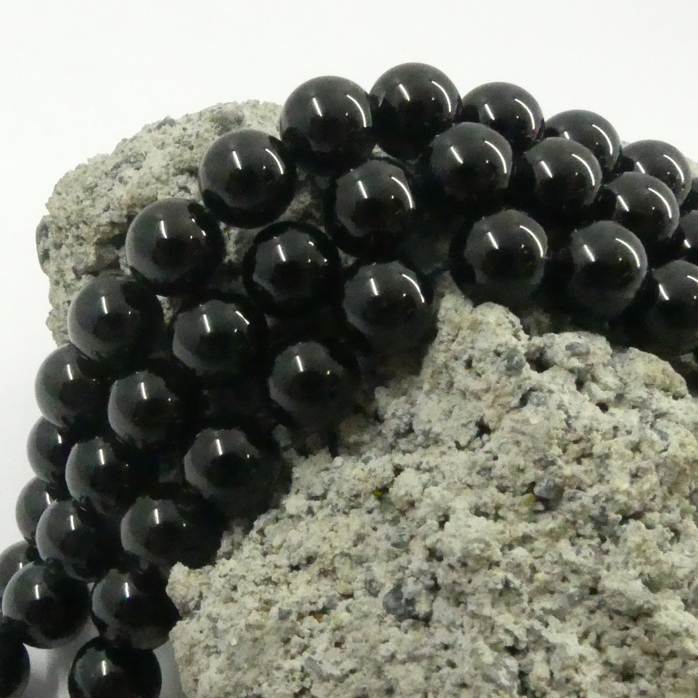 Ronde 8 - Tourmaline naturelle noir (10 pces)