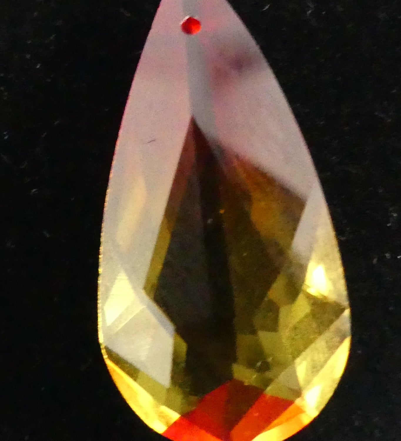 Larme de cristal Swarovski - Fire Opal