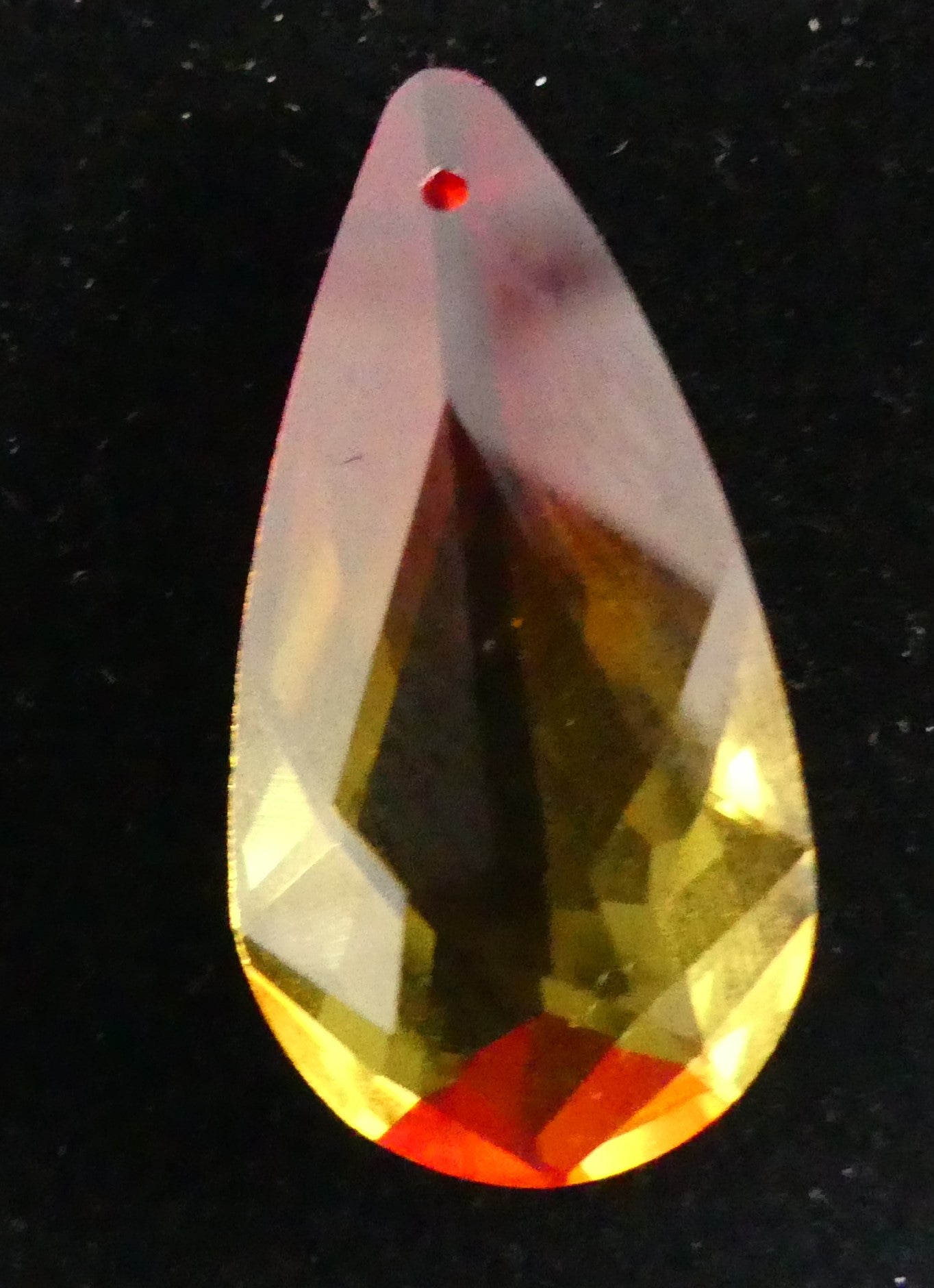 Larme de cristal Swarovski - Fire Opal