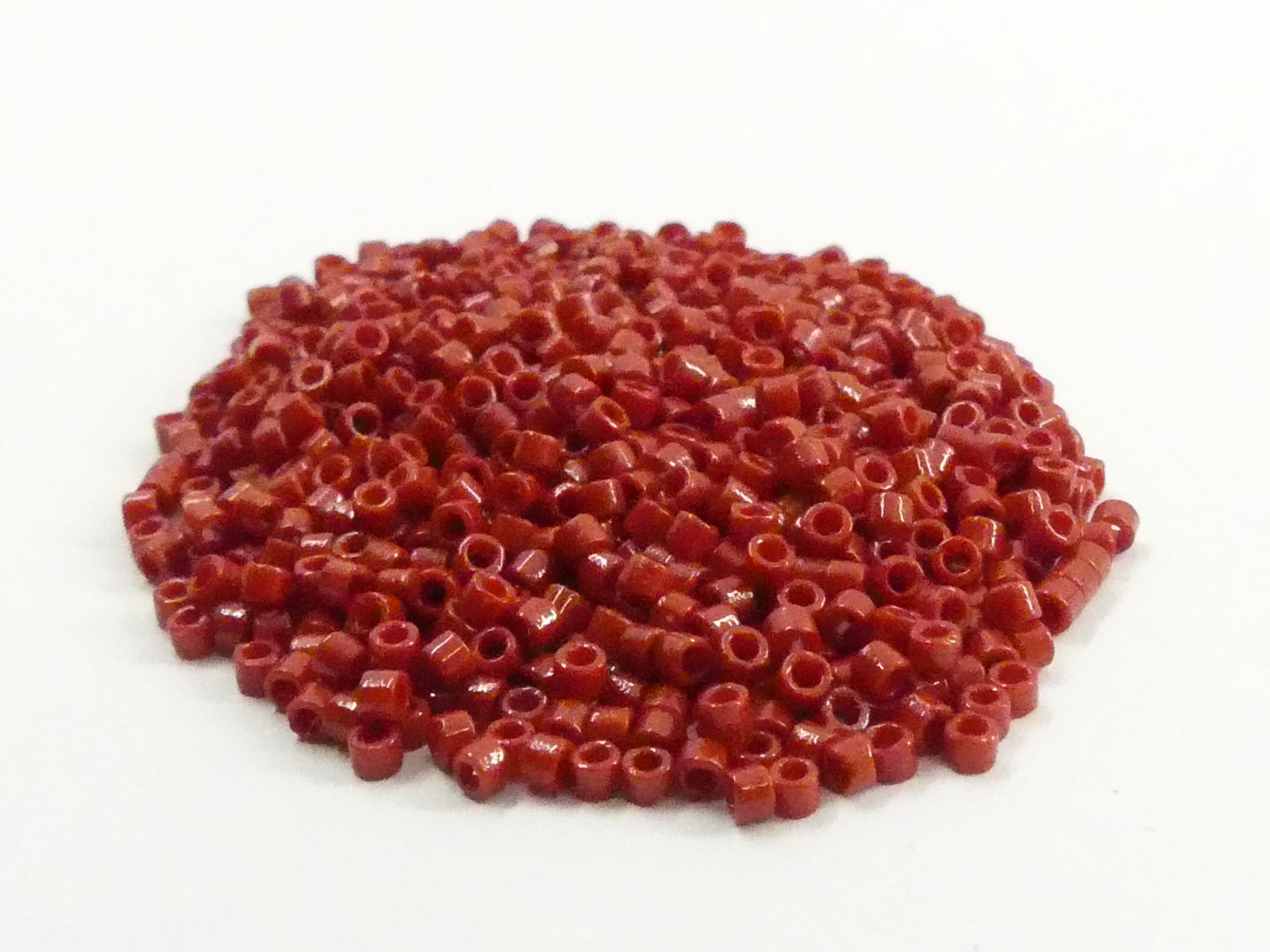 Delica 11 - Perle de verre Duracoat - Rouge - Shangaï (4 g)