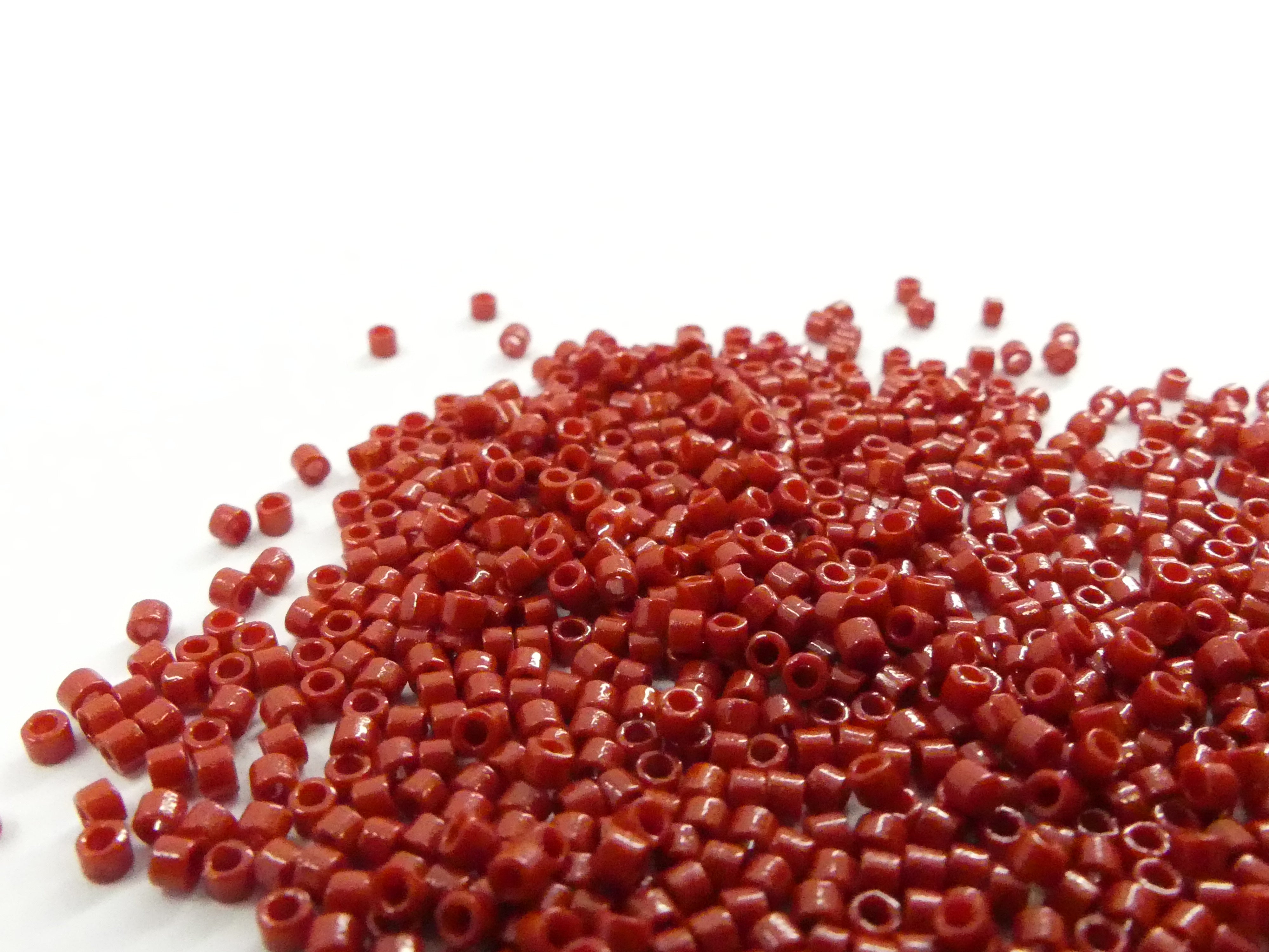 Delica 11 - Perle de verre Duracoat - Rouge - Shangaï (4 g)