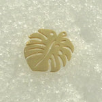 Pendentif feuille de Monstera doré (1 pce)