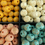 Ronde 10 - Perle en bois - Rose (10 pces)