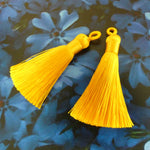 Pompon de soie - Moutarde (1 pce)