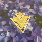 Pendentif - triangle doré (1 pce)