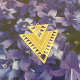 Pendentif - triangle doré (1 pce)
