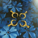 Pendentif en acier croissant de lune (1 pce)