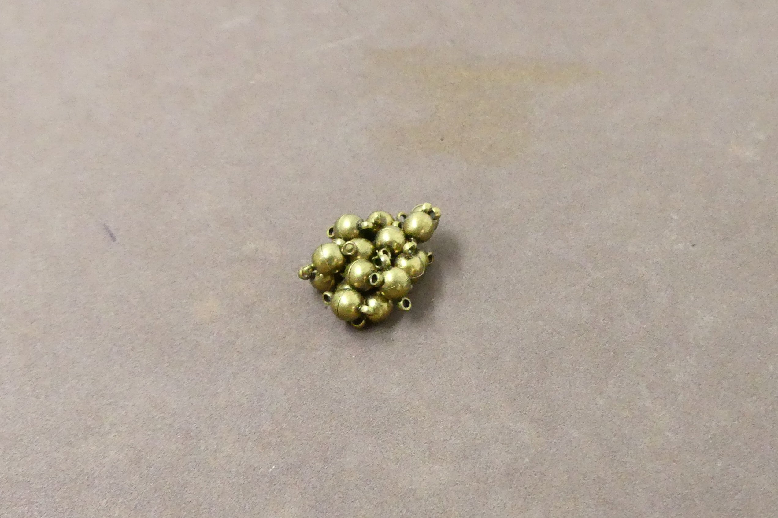 Fermoirs magnétiques en laiton - Bronze antique (1 pce)