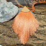 Pendentif - Pompon Corail (1 pce)
