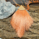 Pendentif - Pompon Corail (1 pce)