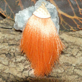 Pendentif - Pompon Corail (1 pce)
