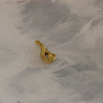 Pendentif - Main avec cœur - Acier inoxydable - couleur or (1 Pce)