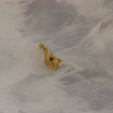 Pendentif - Main avec cœur - Acier inoxydable - couleur or (1 Pce)