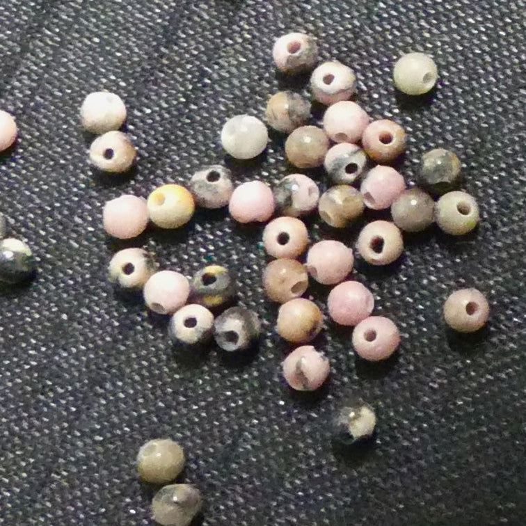Ronde 2 - Rhodonite naturelle (10 pces)