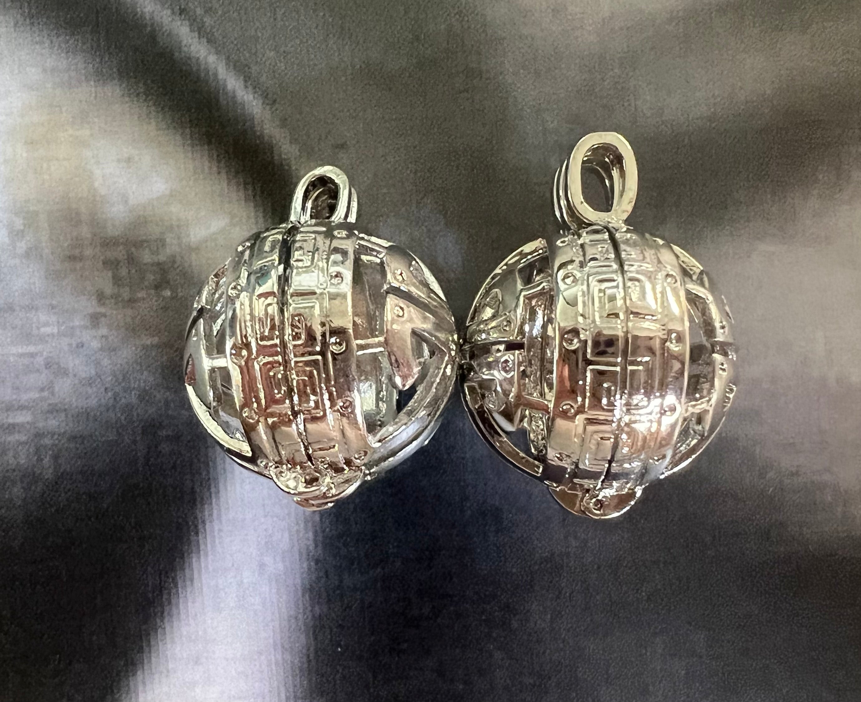 Pendentif Cage ronde en laiton (1 pce)