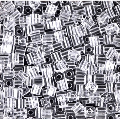 Perle carrée Miyuki Cristal (3mm)
