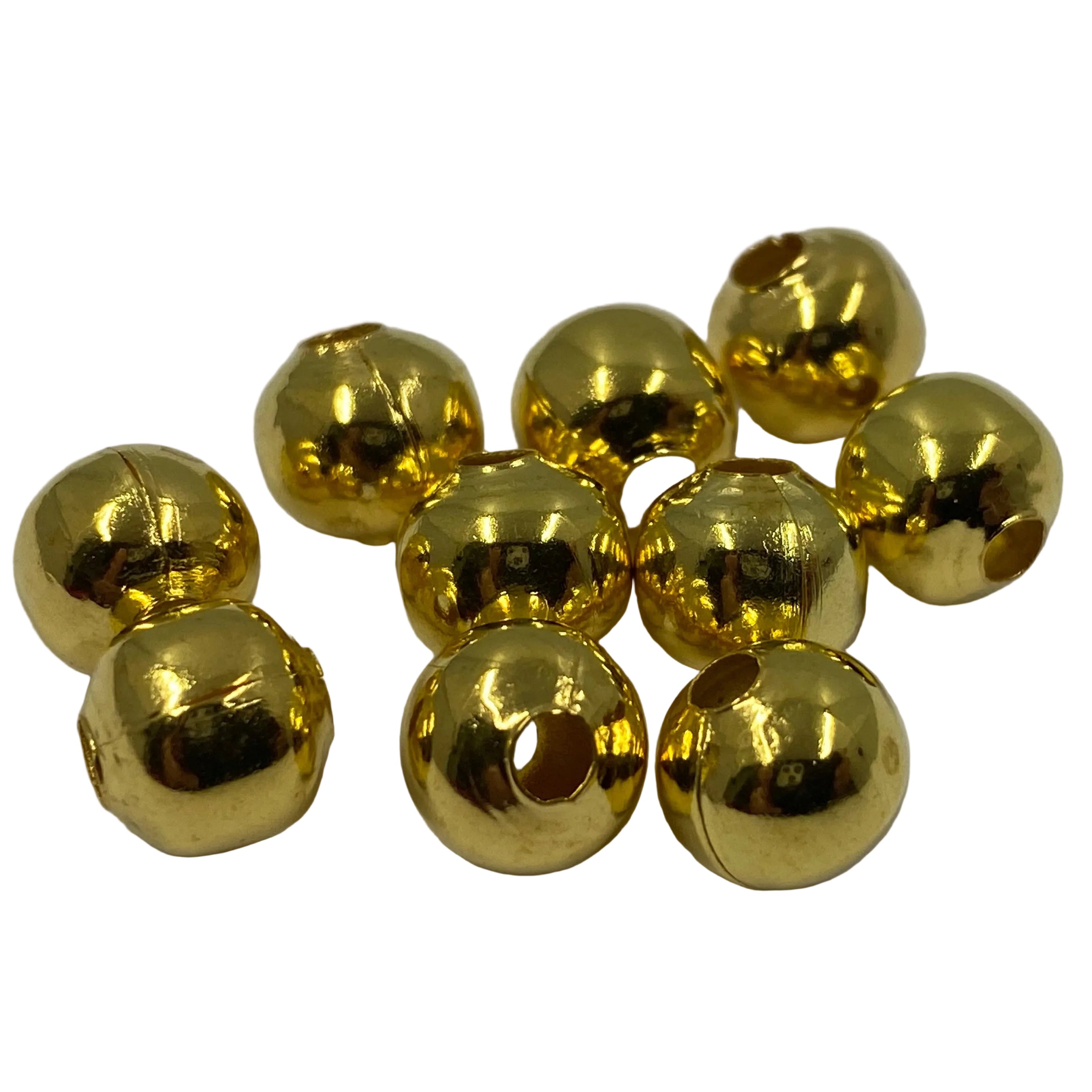 Perle ronde 8 mm - Or (10 pces)