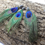 Pendentif - Plume de Paon petite (1pce)