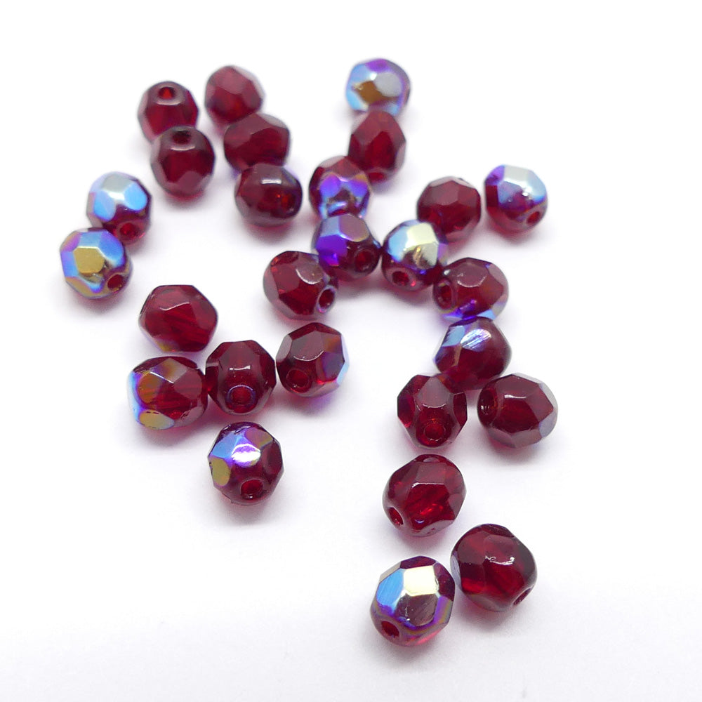 Facette 4 - Ruby AB (100 pces)