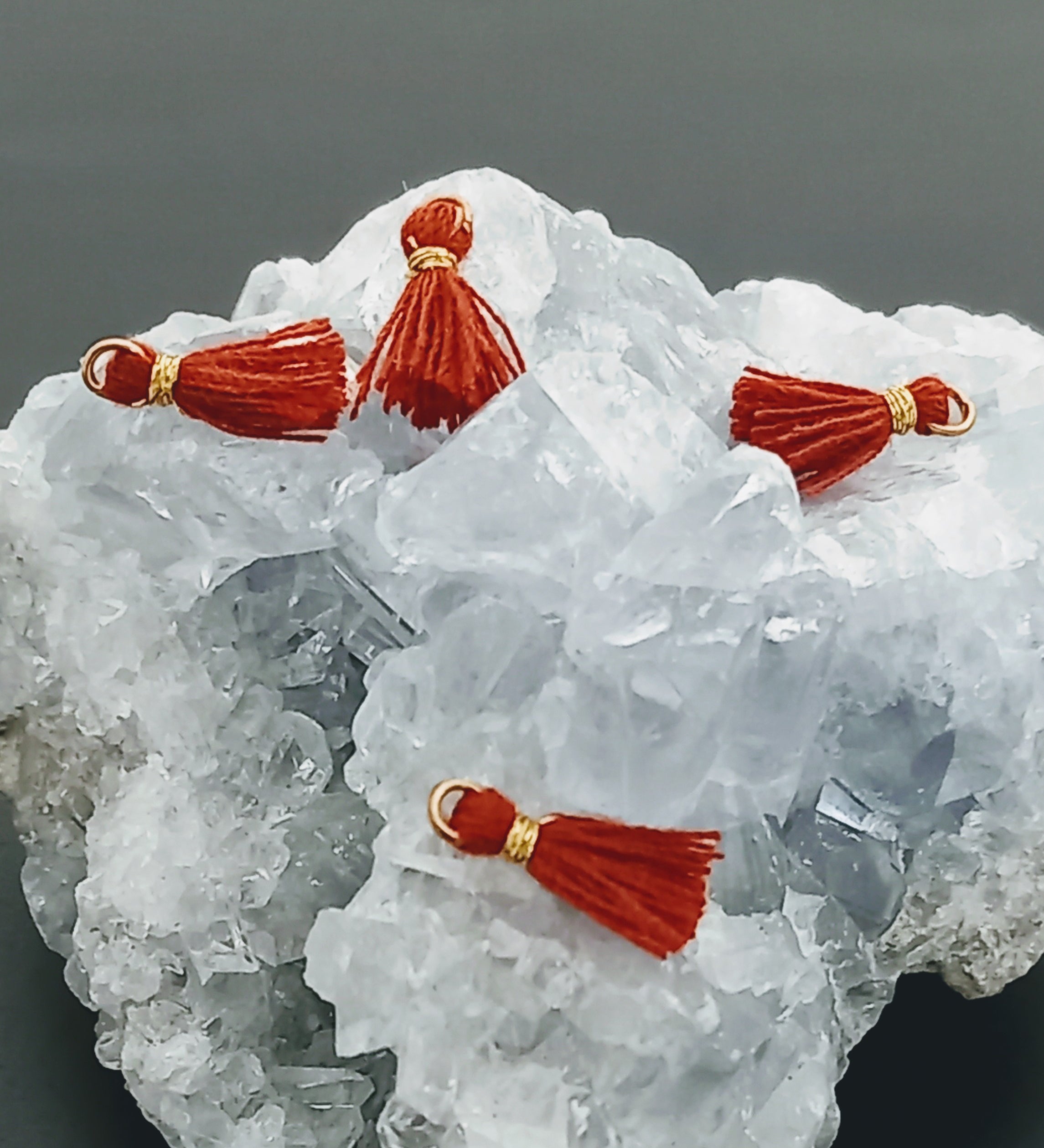 Mini pompon Rouge sang (1 pce)