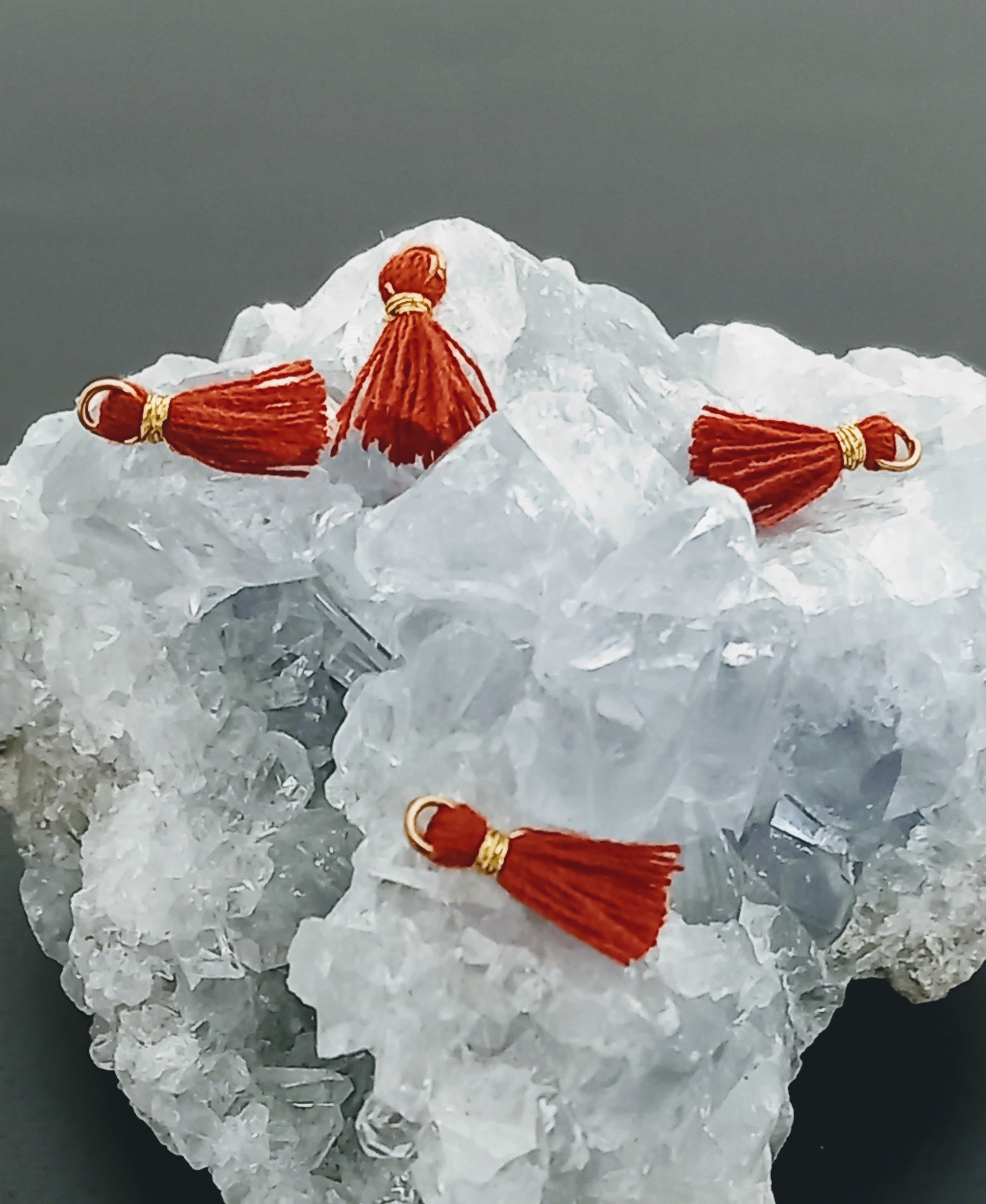 Mini pompon Rouge sang (1 pce)