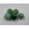 Ronde 10 - Agate naturelle rayée vert d'eau moyen (5 pces) 