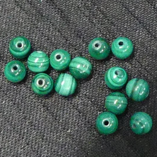 Ronde 6 - Malachite naturelle grade AA