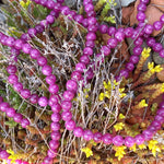 Ronde 8 - Jade naturelle violet foncé (10 pcs)