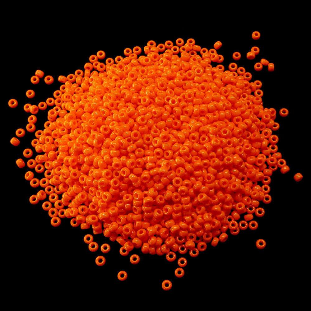 Rocaille Miyuki  11 - Orange Opaque Fluo ( 4g )