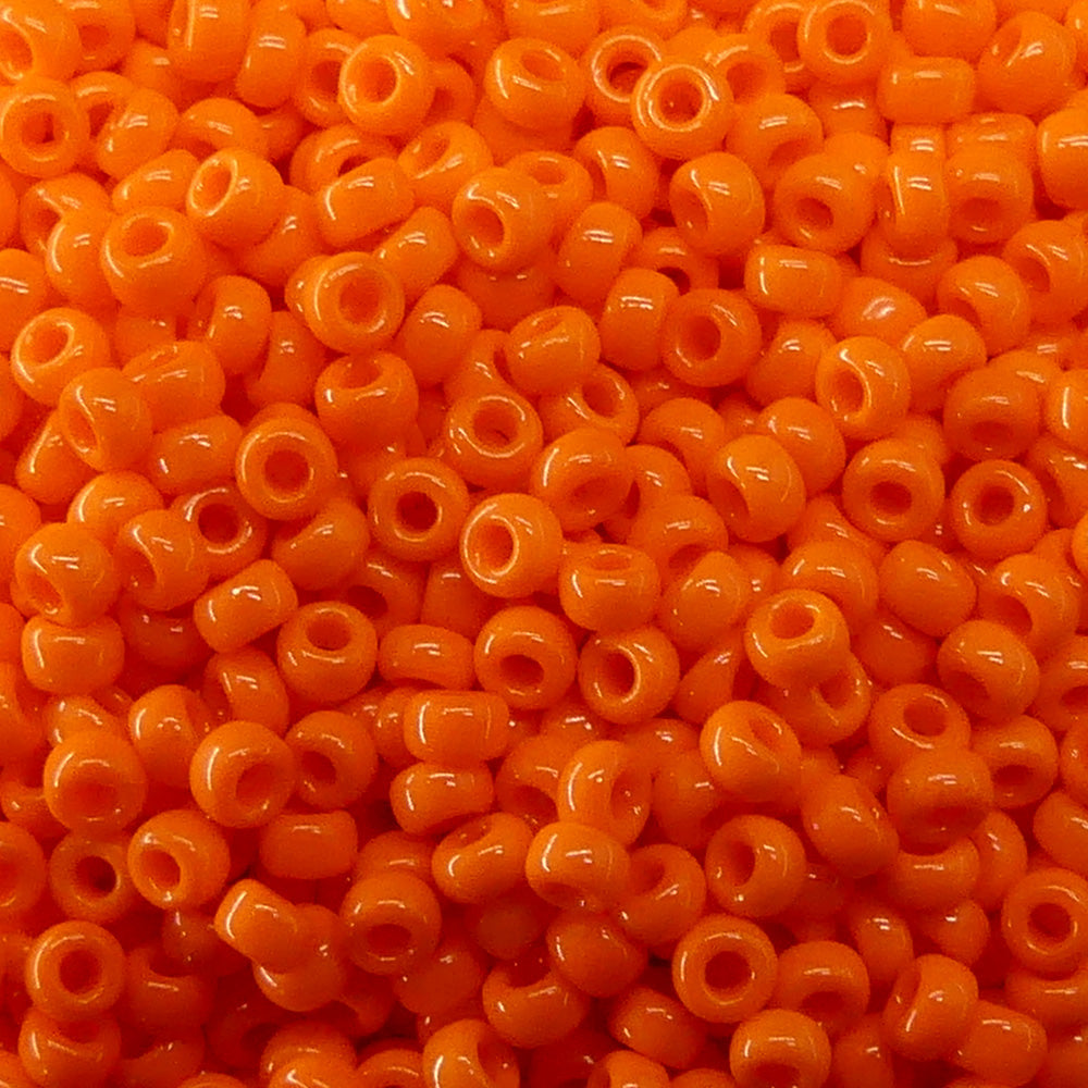 Rocaille Miyuki  11 - Orange Opaque Fluo ( 4g )