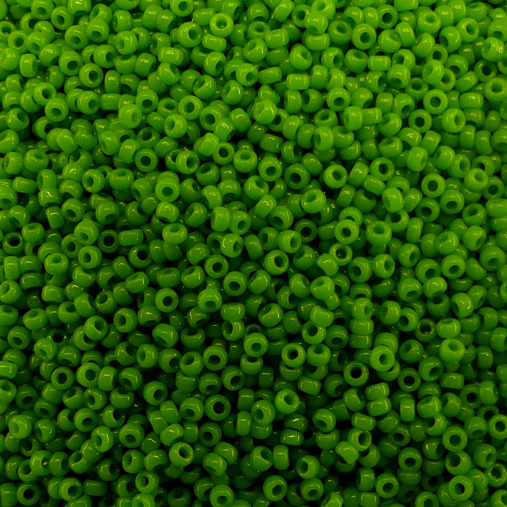 Rocaille Miyuki  15 - Vert Opaque 