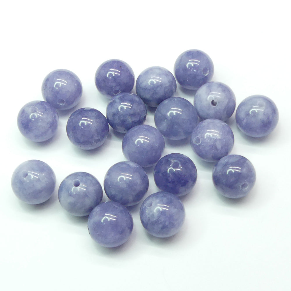 Ronde 10 - Quartz naturel teinté imitation aigue-marine (5 pces)