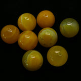 Ronde 14 - Agate naturelle dark orange (3 pces)