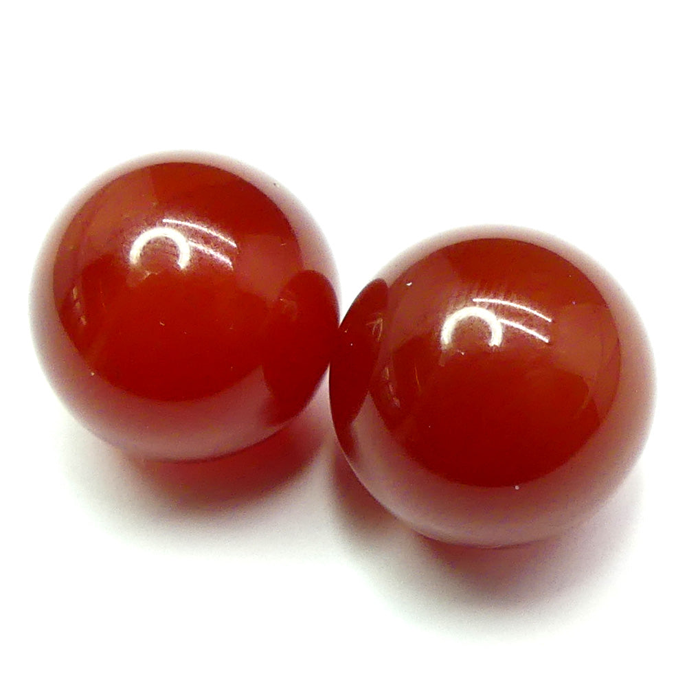 Ronde 16 - Agate naturelle rouge (1 pce)