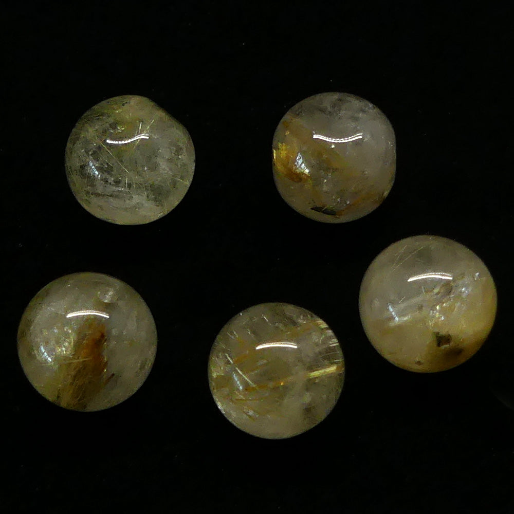 Ronde 8 - Quartz Rutile Ambré (10 pces)