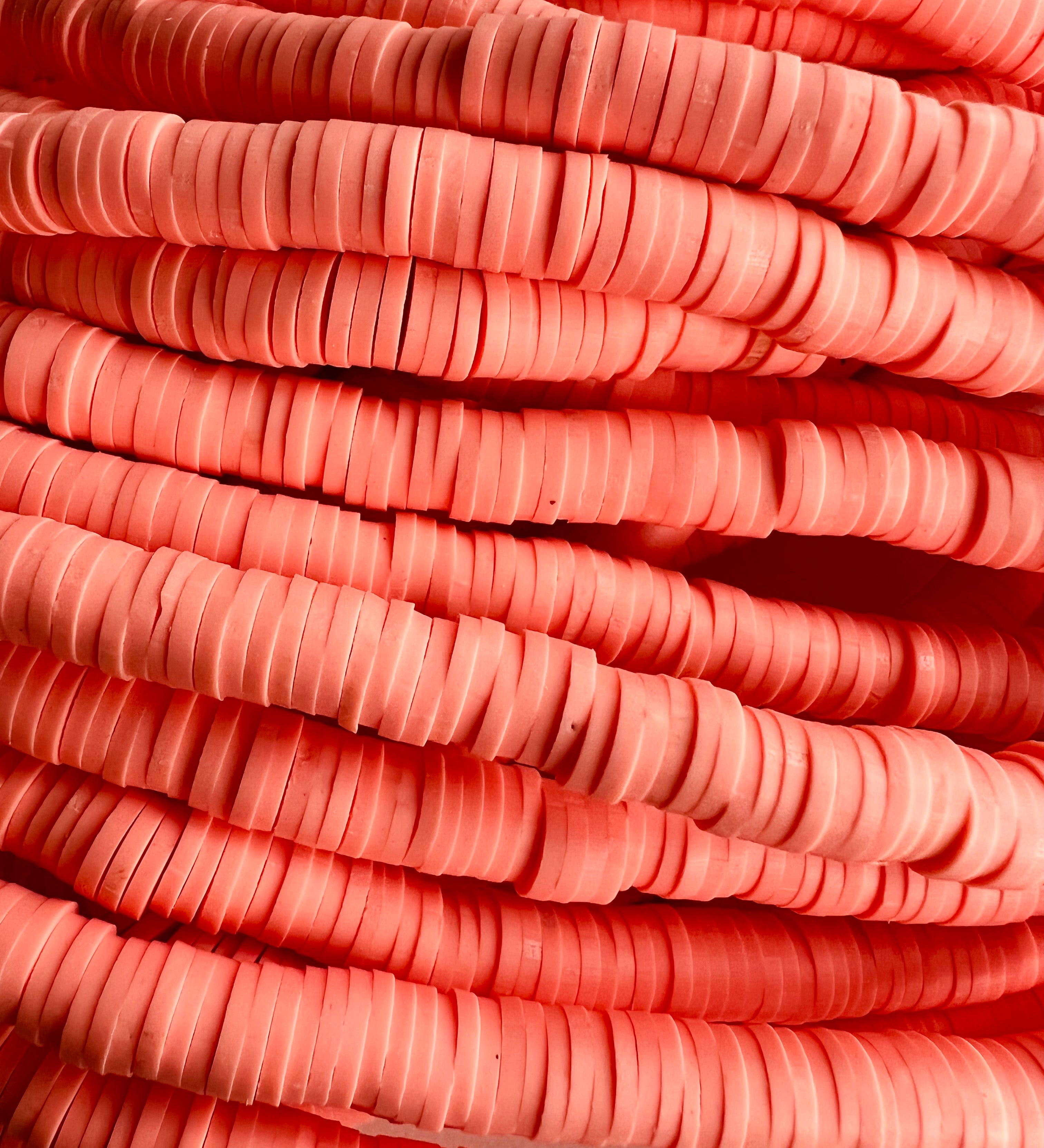 Perles Heishi  - Saumon (5 g ~100 pces)