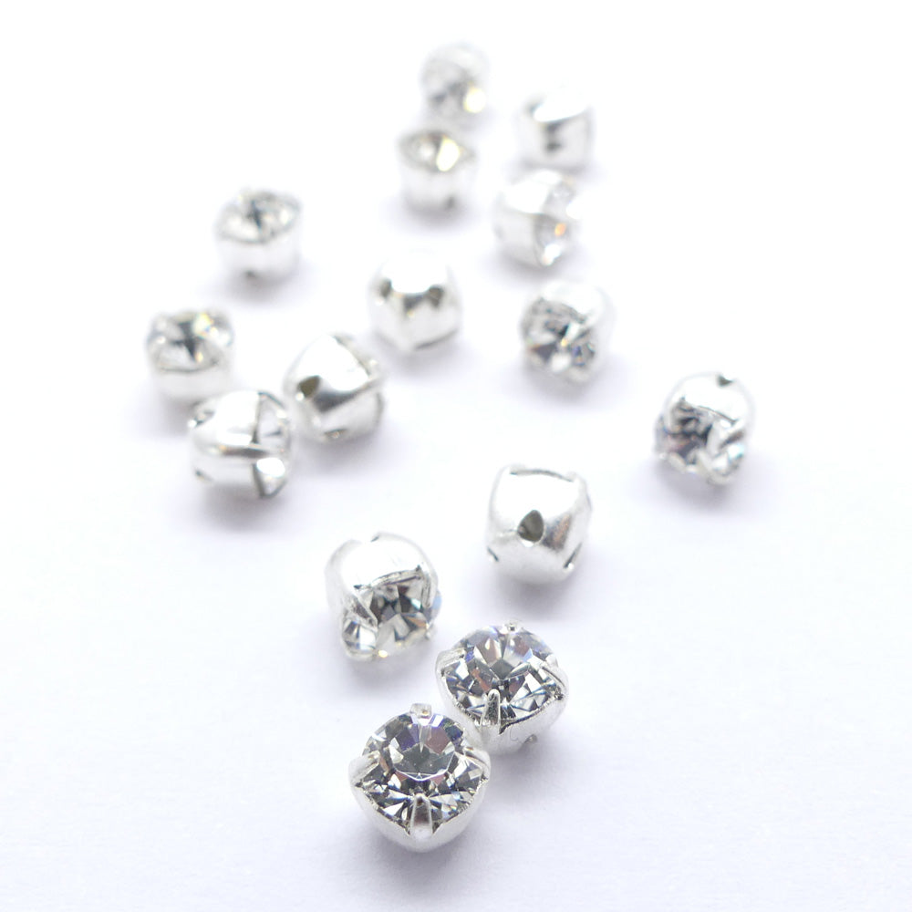 Chaton monté 4 - Crystal (5 pces)