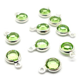 Mailles serties 4 - Peridot (5 pces)