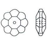 Fleur 10 - Cristal AB ( 5 pces)