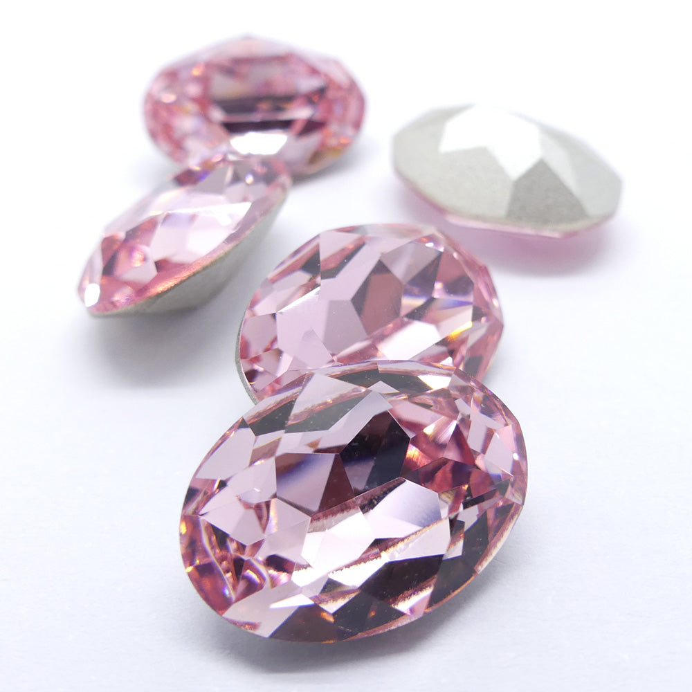 Ovale 18 x 13 mm - Rose clair (à la pièce)