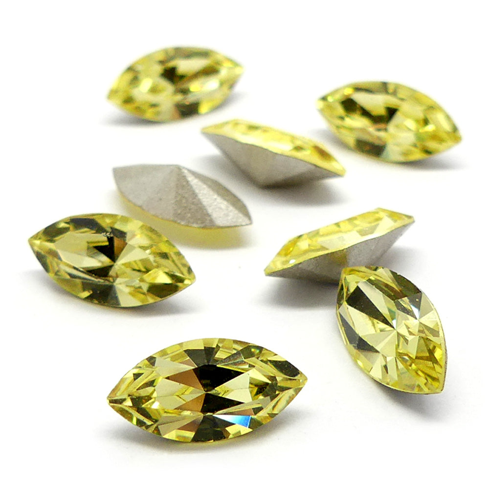 Navette 10 x 5 mm  - Jonquille (1 pce)