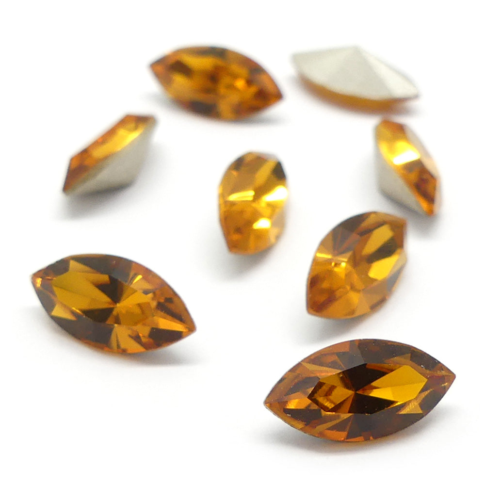 Navette 10 x 5 mm - Topaze (1 pce)