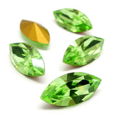 Navette 15 x 7 mm - Peridot (1 pce)