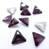 Triangle 10 mm - violet Amethyst 